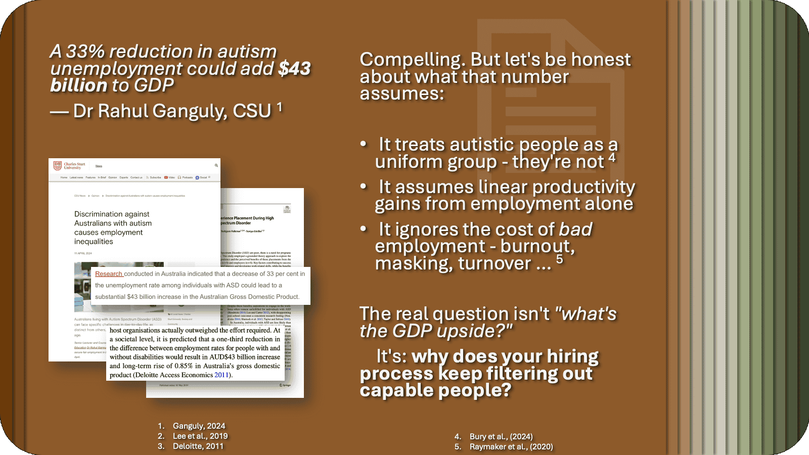 A 33% reduction in autism unemployment could add $43 billion to GDP